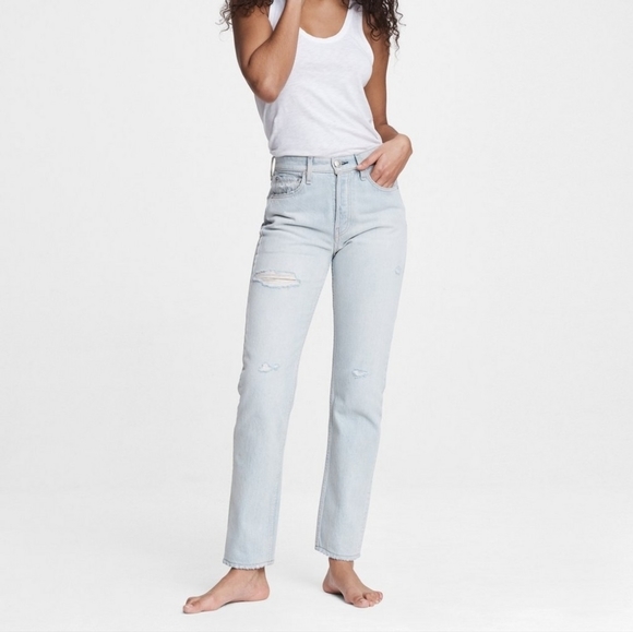 rag & bone Maya High Rise Slim - Light Wash - Picture 1 of 9